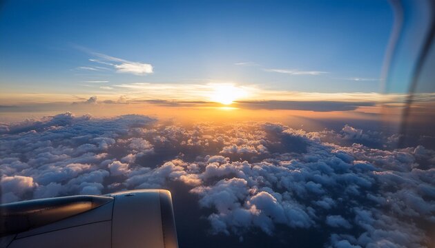 view sky frow window airplane