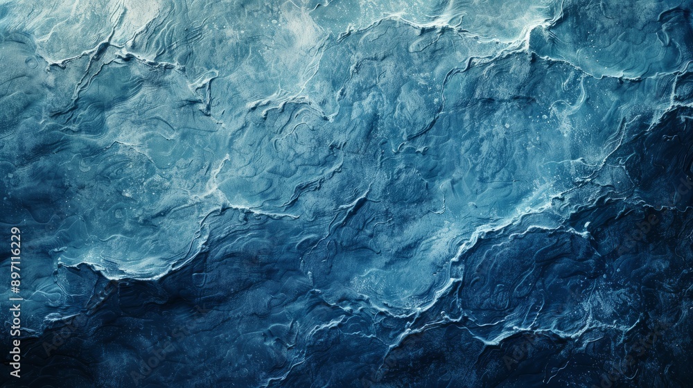 Aufkleber an intricate abstract blue texture pattern crafted from a naturally occurring stone material
