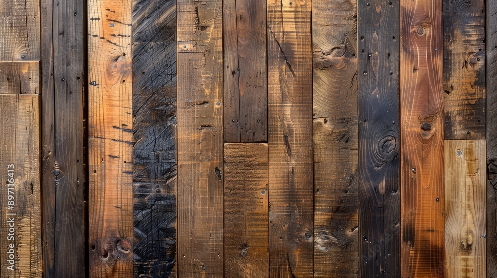 Poster background texture featuring weathered wood planks that add rustic charm to any design