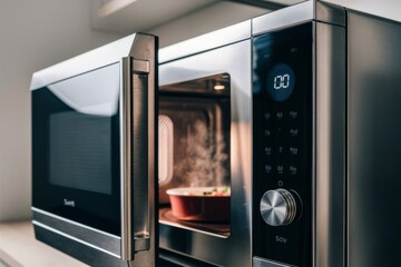 sleek photo of modern oven