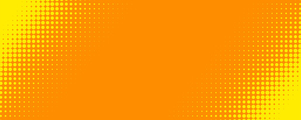 Yellow and orange halftone pattern