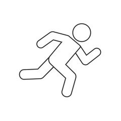 Runner icon. Logo element illustration. Runner symbol design. colored collection. Runner concept. Can be used in web and mobile