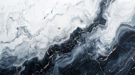 Obraz premium An artistic rendering of a textured design featuring abstract white and black marble patterns