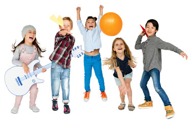 Kids party png sticker, transparent background