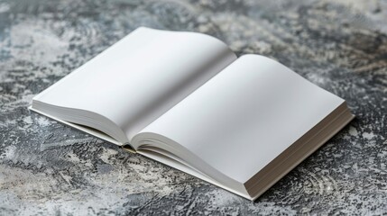 An open book resting on a textured surface, inviting you to explore its contents