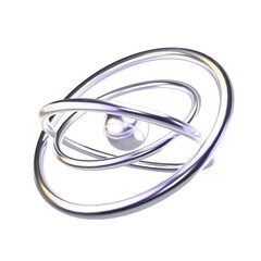 Metal Ring 3d illustration PNG