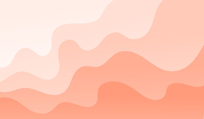 Peach Fuzz Background. Abstract wavy shifting peach fuzz color shades. Vector illustration