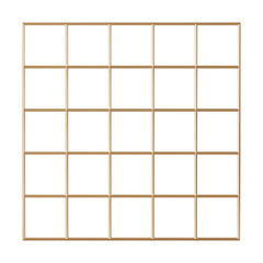 Grid patterned png square sticker, 3D element on transparent background
