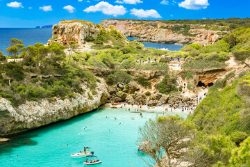 Mediterranean coast - wonderful bay of Cala Moro - Mallorca - 8169