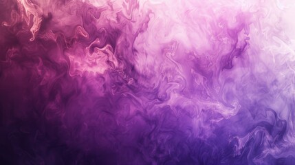 Fototapeta premium Abstract design resembling smoke or ink in water on a vibrant purple background