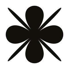 Abstract flower icon png, transparent background