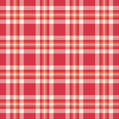 Repeatable patterns pattern background vector, hounds check texture plaid. Crease seamless tartan textile fabric in red and light colors.