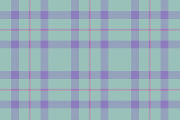 King tartan pattern texture, glen seamless check vector. Bandana fabric background plaid textile in pastel and indigo colors.