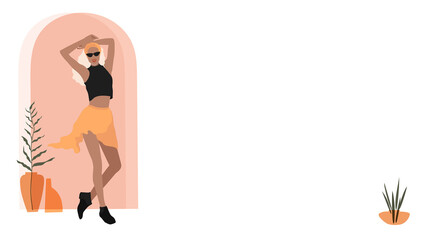 Female fashionista transparent png