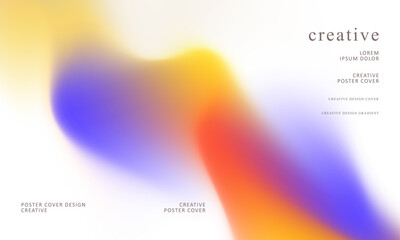 Fototapeta premium Trendy gradient mesh abstract design background. Abstract digital background