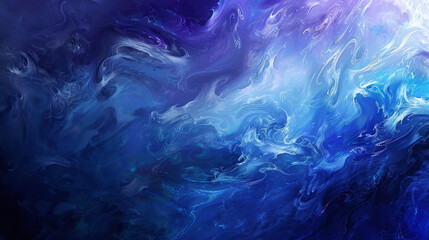Fototapeta premium Abstract Blue Swirling Background. generative ai illustration.