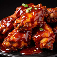 chicken wings with sauce, Generative AI