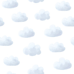 Cloud pattern PNG transparent background