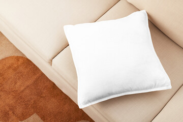 Obraz premium Cushion cover png mockup, transparent design