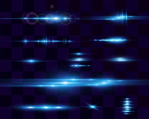 Set of bright light rays.Brigh light on the background.	

