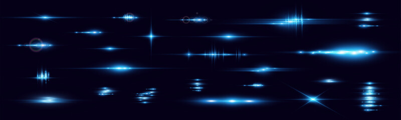 Set of bright light rays.Brigh light on the background.	

