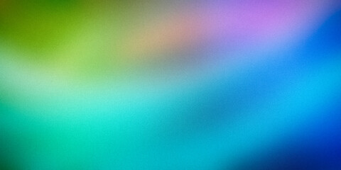 Vibrant abstract gradient background with smooth transitions of green, blue, and purple hues. Ideal for digital artwork, modern design projects, and creative presentations