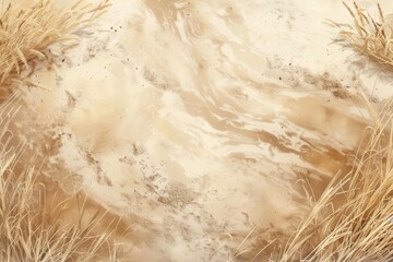 A bird's-eye view of the Palouse, with rolling green hills and golden wheat fields stretching to the horizon. Beautiful simple AI generated image in 4K, unique.