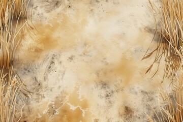 beautiful symmetrical patterns and a golden glow in a field of post-harvest sprayed wheat stubble, Wiltshire UK. Beautiful simple AI generated image in 4K, unique.