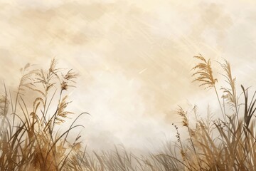 Endless Golden Wheat Field Under a Clear Blue Sky - Agricultural Splendor. Beautiful simple AI generated image in 4K, unique.