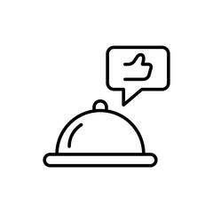 Premium food outline icons, minimalist vector illustration ,simple transparent graphic element .Isolated on white background