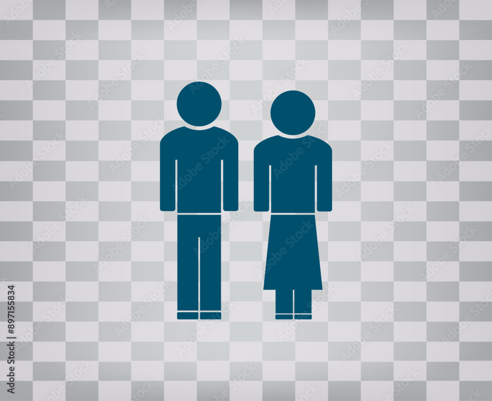Poster vector icon on gray background with gradient