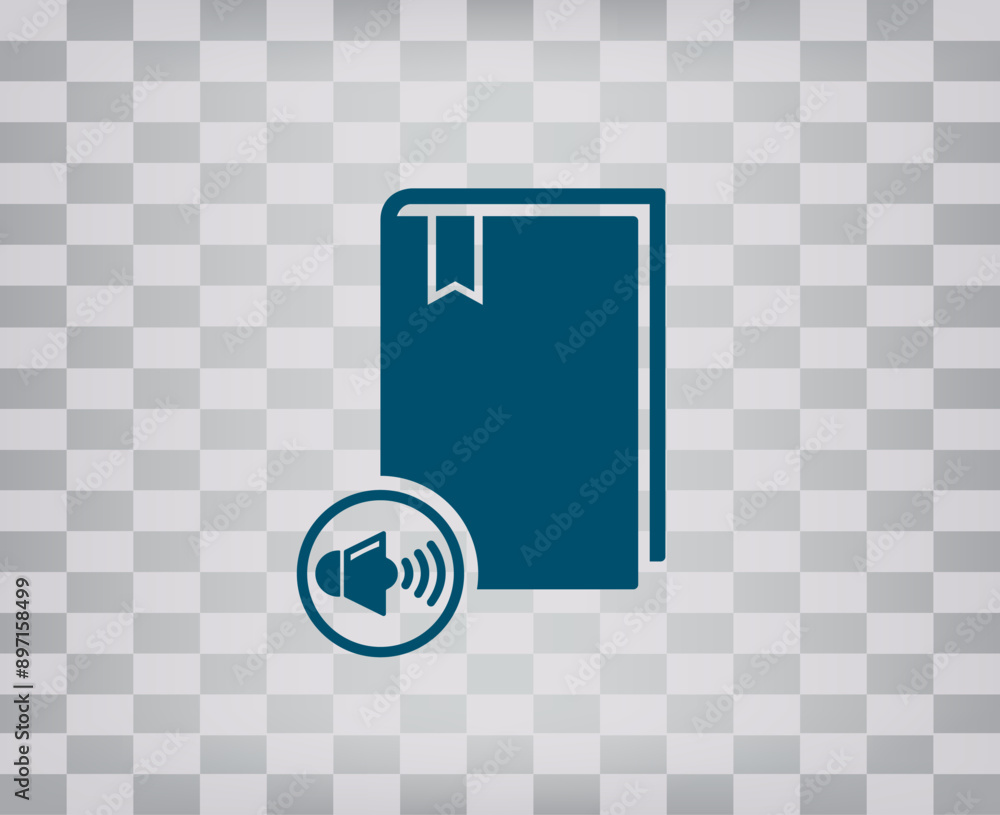 Poster vector icon on gray background with gradient
