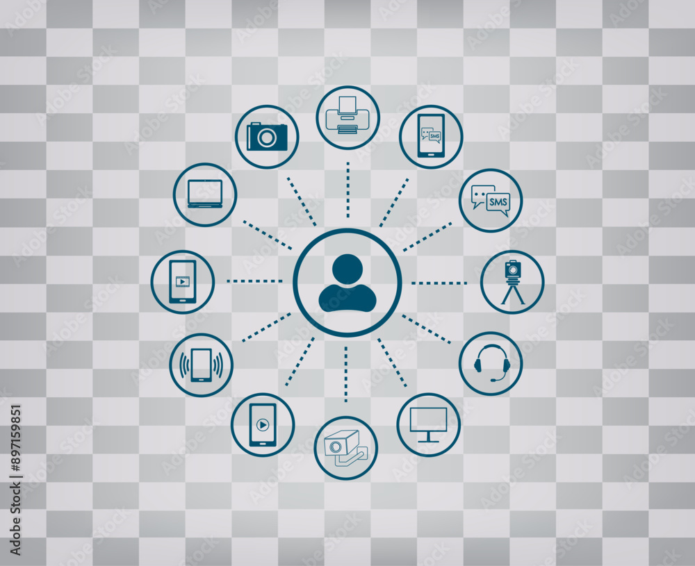 Poster vector icon on gray background with gradient