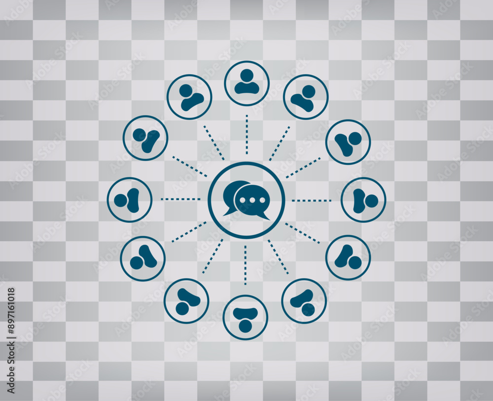 Poster vector icon on gray background with gradient