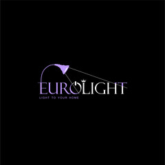 Business logo template for lamp and chandelier