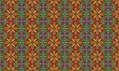 African ethnic native pattern.Traditional kente,ankara,kitenge,chitenge,capulana african wax print fabric pattern.Abstract vector motif pattern.For fabric,clothing,blanket,carpet,woven,wrap,decoration