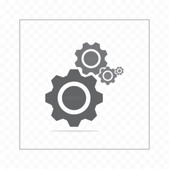 Cog Gear icon, button for setting or tool.