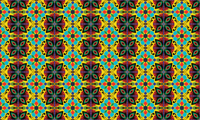 African ethnic native pattern.Traditional kente,ankara,kitenge,chitenge,capulana african wax print fabric pattern.Abstract vector motif pattern.For fabric,clothing,blanket,carpet,woven,wrap,decoration