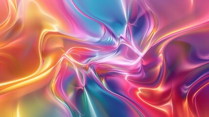 Obraz premium Colorful abstract background with flowing waves of light blending together