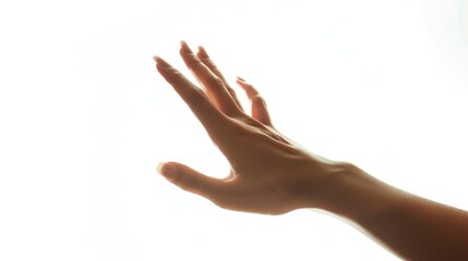 Hand of a person waving