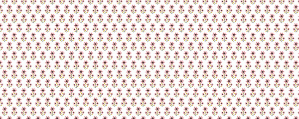 A unique seamless floral and leaf pattern design