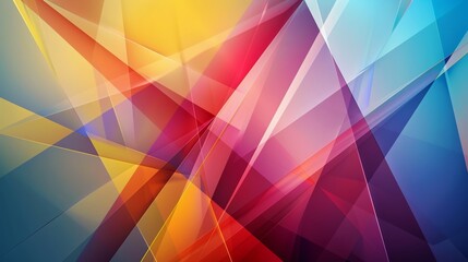 Fototapeta premium Vibrant and colorful abstract background with a modern design showcasing overlapping shapes