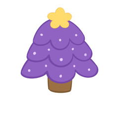 christmas  of purple