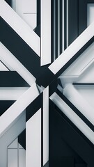 Obraz premium Abstract 3d rendering of a modern geometric Minimalistic design Background