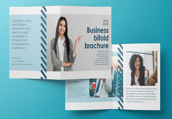 Bi-Fold Business Brochure Layout