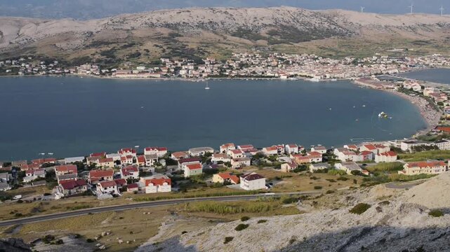Pag is largest town on the island in Croatia