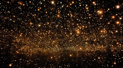 Naklejka premium Starry happy new year celebration under the starlit night sky with glittering sparkles