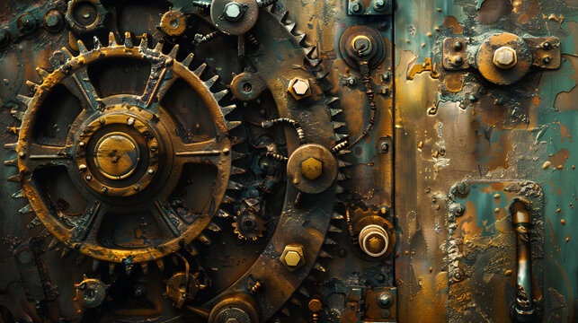 Steampunk textured background 