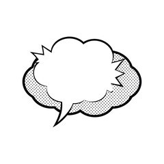 This vector illustration features vintage word bubbles with retro, bubbly comic shapes. Perfect for adding a nostalgic, playful touch to your designs. Ideal for comics, posters, and creative projects.