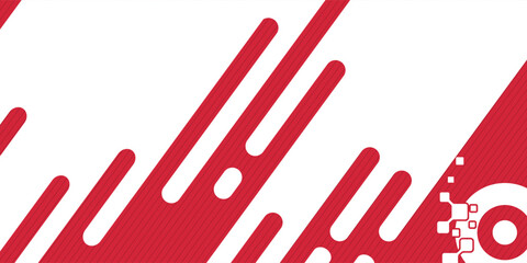 Modern style white abstract background. abstract red geometric shapes and black stripes. Design for all fields, vector illustration.